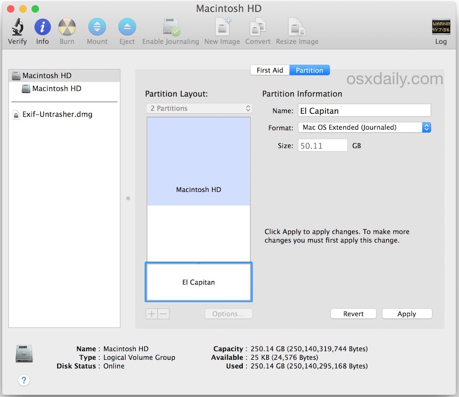 How To Create Bootable Usb For Mac Os X El Capitan Dmg File